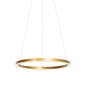 Lámpara de techo dorada 60cm led regulable 3 pasos