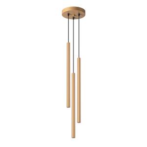 Lámpara de techo dorado acero  alt. 115 cm