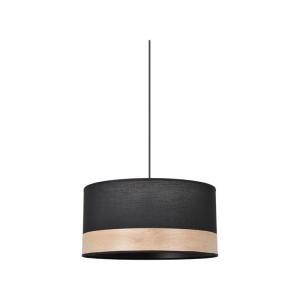 Lámpara de techo en algodón, efecto madera negro diámetro 3…