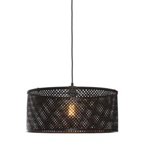 Lámpara de techo en bambú negro diámetro 50cm