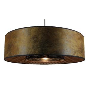 Lámpara de techo en cuero pvc marrón diámetro 58cm