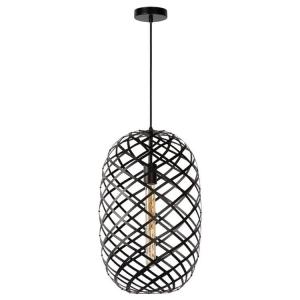 Lámpara de techo en metal negro diámetro 32cm