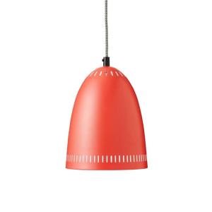 Lámpara de techo en metal rojo cable negro diámetro 19cm