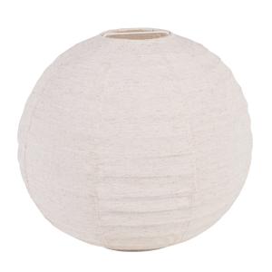 Lámpara de techo esférica de lino beige crema 30x24 cm