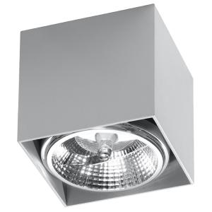 Lámpara de techo gris aluminio  alt. 11 cm