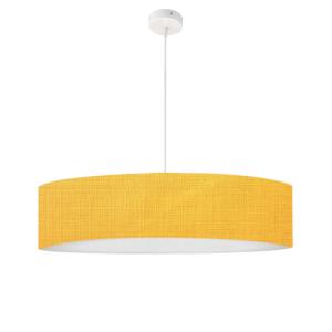 Lámpara de techo impreso efecto lino amarillo