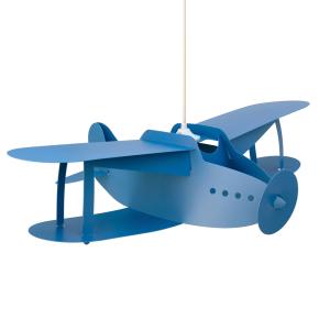 Lámpara de techo infantil Avión Azul 50 cm
