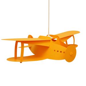 Lámpara de techo infantil Avión Naranja 50 cm