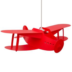 Lámpara de techo infantil Avión Rojo 50 cm