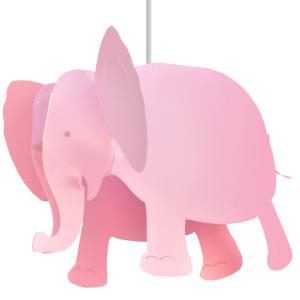 Lámpara de techo infantil Elefante Rosa 33 cm