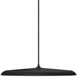 Lámpara de techo led en metal negro diám:40cm