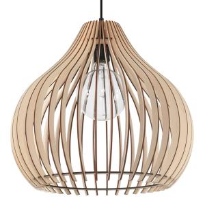 Lámpara de techo madera natural madera  alt. 110 cm