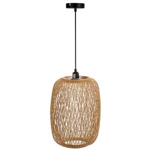 Lampara de techo marrón d28x38h cm