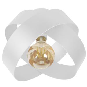 Lámpara de techo metal Alt.22cm  blanco ;Pantalla:   alumin…