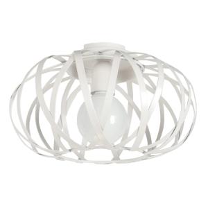 Lámpara de techo metal Alt.22cm blanco  ;Pantalla:  ivoire