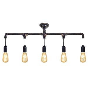 Lámpara de techo metal Alt.25cm negro ;Pantalla:   negro