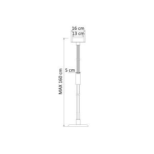 Lámpara de techo metal y acrílico  23 cm