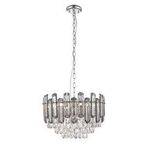 Lámpara de techo metal y cristal  40 cm