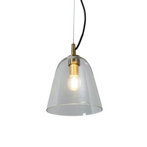 Lámpara de techo metal y vidrio  18 cm