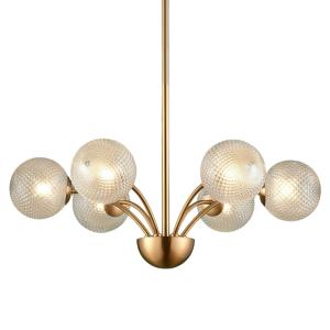 Lámpara de techo metal y vidrio  19 cm