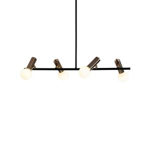 Lámpara de techo metal y vidrio  81,5 cm