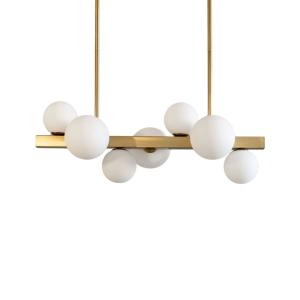 Lámpara de techo metal y vidrio  90 cm