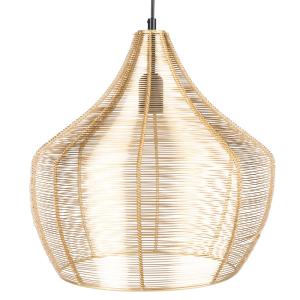 Lámpara de techo metálica dorada D.36