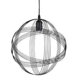 Lámpara de techo metálica negra D.33