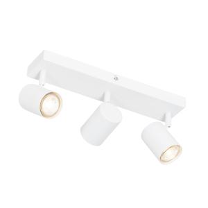Lámpara de techo moderna blanca 3 luces orientable