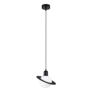 Lámpara de techo negro acero alt.125