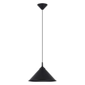 Lámpara de techo negro acero alt. 76