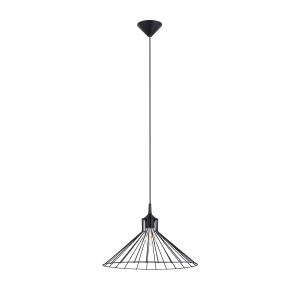 Lámpara de techo negro acero  alt. 86 cm