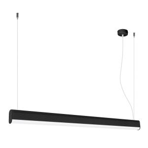 Lámpara de techo negro aluminio alt. 150