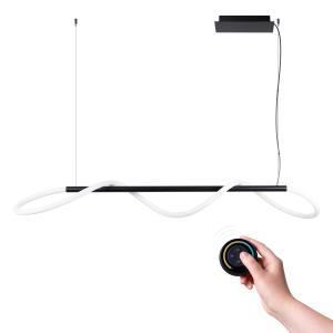 Lámpara de techo negro aluminio  alt. 160 cm