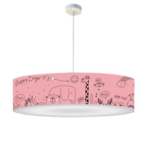 Lámpara de techo niño happydays rosa