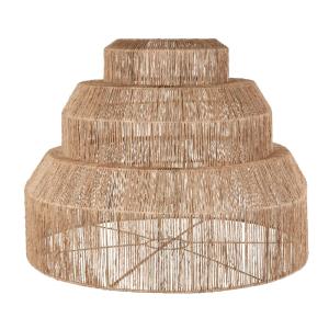 Lámpara de techo no electrificada de yute