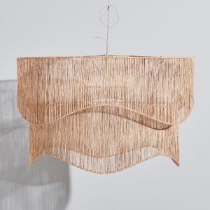 Lámpara de techo no electrificada de yute