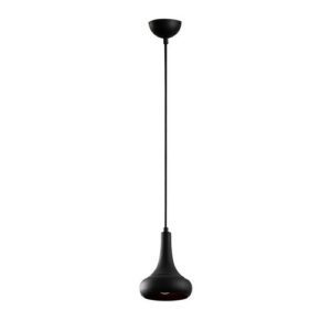 Lámpara de techo sencillo y minimalista de metal negro