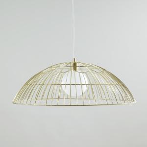 Lámpara de techo tipo cúpula de acero calado dorado