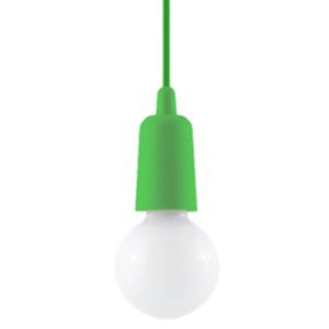Lámpara de techo verde cloruro de polivinilo  alt. 90 cm