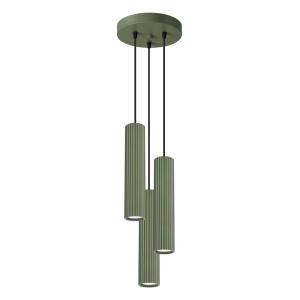 Lámpara de techo verde oliva aluminio alt.  20 cm