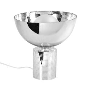 Lámpara disco con pantalla efecto espejo 24,5x25 cm