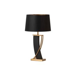 Lámpara dorado de madera 40x40x71cm