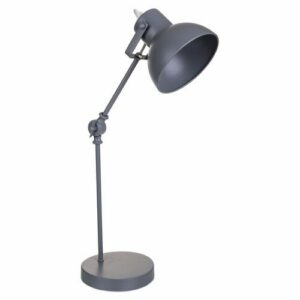 Lámpara flexo de mesa de metal Gris 26x15x52h cm