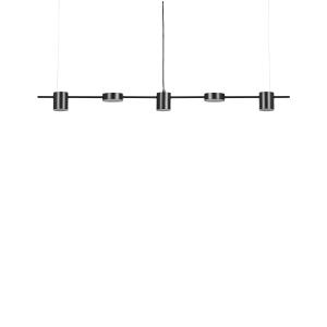 Lámpara led colgante negro metal