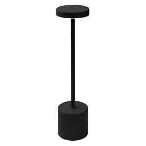 Lámpara led negra táctil ø8x34,5cm regulable y recargable c…