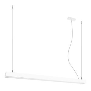 Lámpara lineal en aluminio, blanco l: 118cm