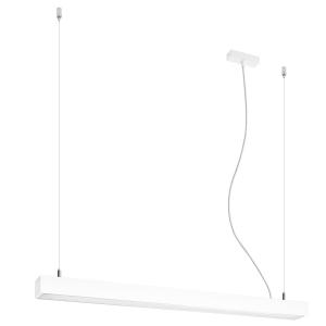 Lámpara lineal en aluminio, blanco l: 90cm