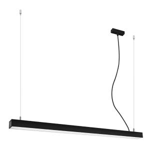 Lámpara lineal en aluminio, negro l: 118cm