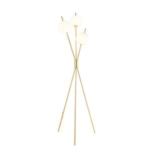 Lámpara metal y vidrio  157 cm